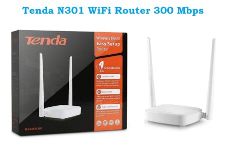 alt=''Tenda N301 WiFi Router 300 Mbps 2 Antenna White''