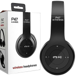 alt=''Wireless Bluetooth Headphone with SD Card Slot Model P47''